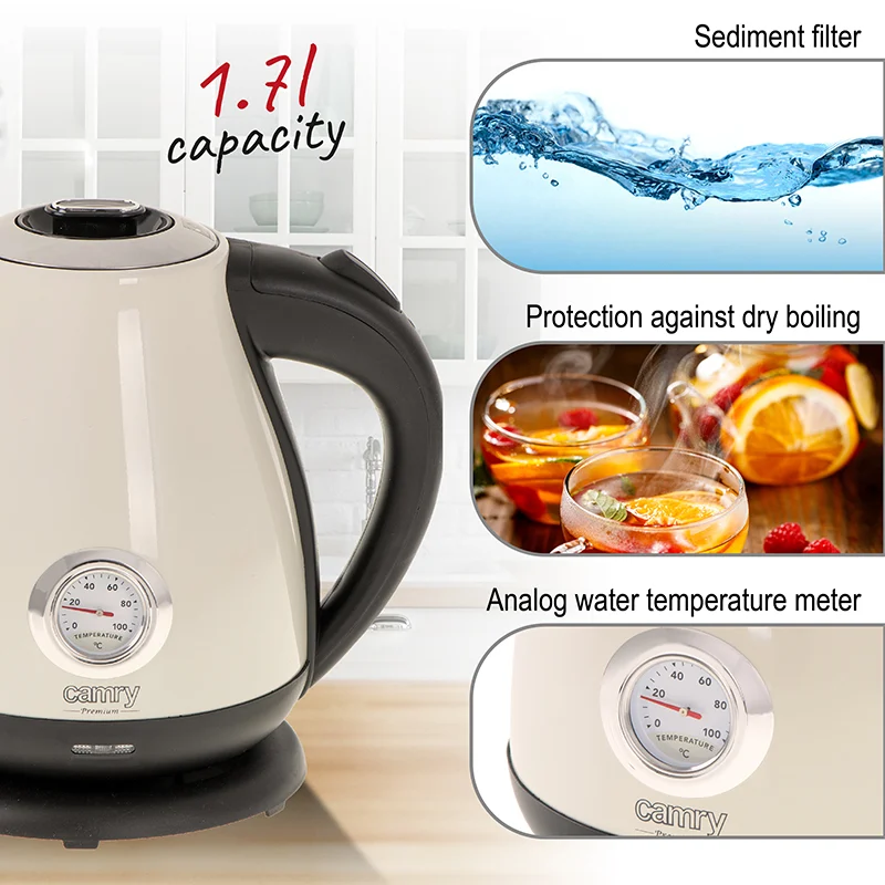 CR1344C@8 FIERBATOR ELECTRIC 1.7L INDICATOR TEMPERATURA CREM CAMR