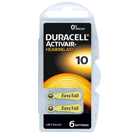 BATERIE AUDITIVA DURACELL 10 BLISTER 6 BUC