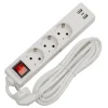 PRELUNGITOR 3 PRIZE CU INTRERUPATOR SI USB 1.5M