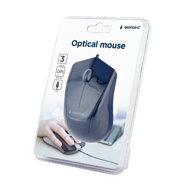MOUSE OPTIC 1000DPI USB GEMBIRD