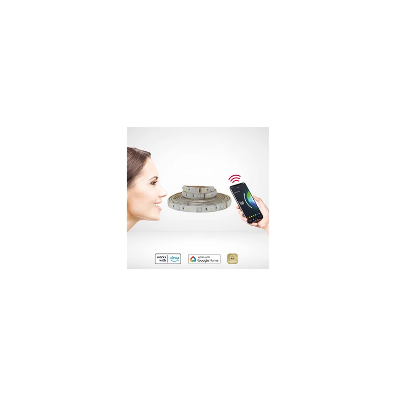 BANDA LED IP65 RGB+W SMART WI-FI 5M