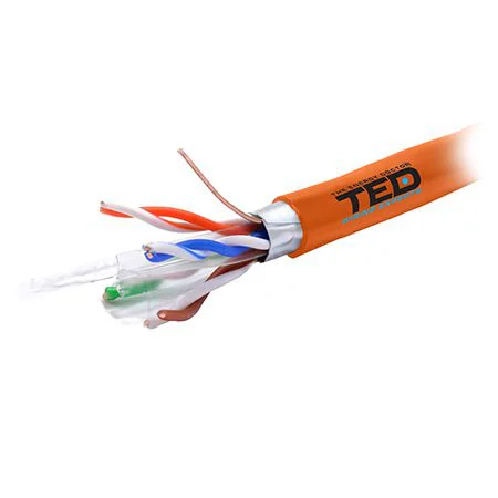 KAB-TED5 CABLU FTP CAT 6 CUPRU 0.56MM LSZH 305M TED ELECTRIC