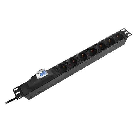 KOM-EMT3 PDU RACK 19 INCH 7 PRIZE SIGURANTA 16A 2M EMTEX