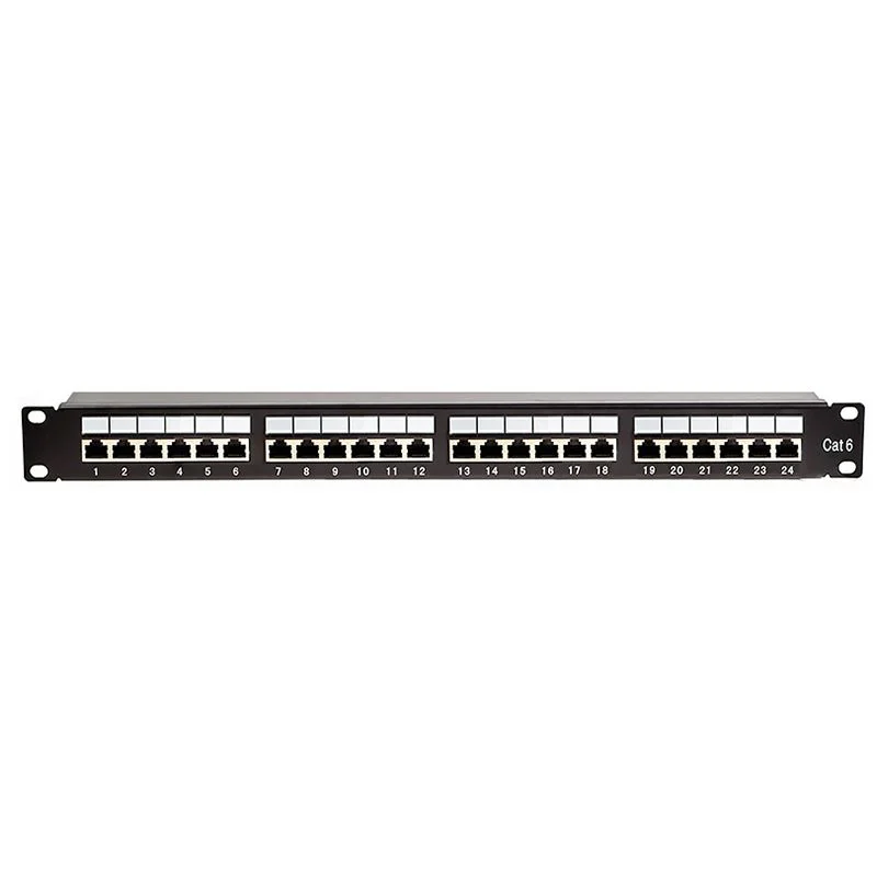 KOM-EMT6@1 PATCH PANEL 24 PORTURI UTP CAT 5E KRONE+110 EMTEX