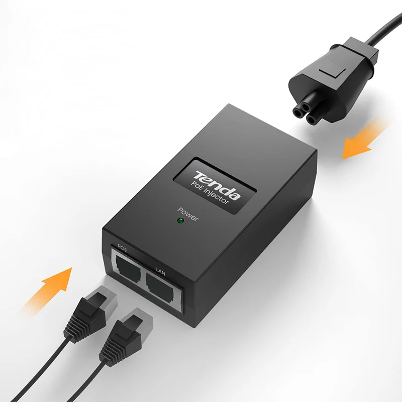 KOM-POE15F@3 POE INJECTOR 10/100 MBPS TENDA