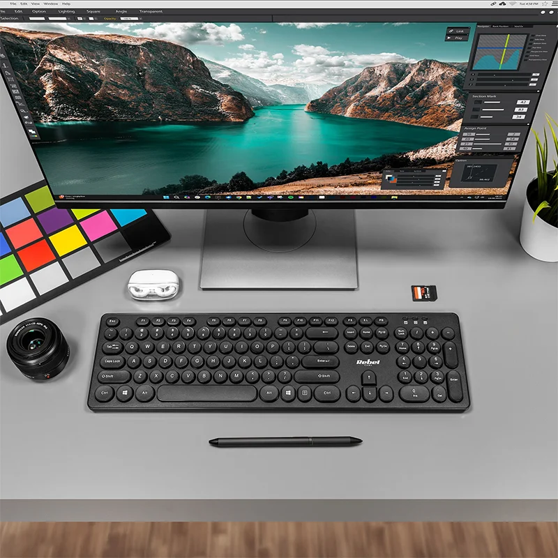 KOM1028@6 TASTATURA WIRELESS WK100 REBEL