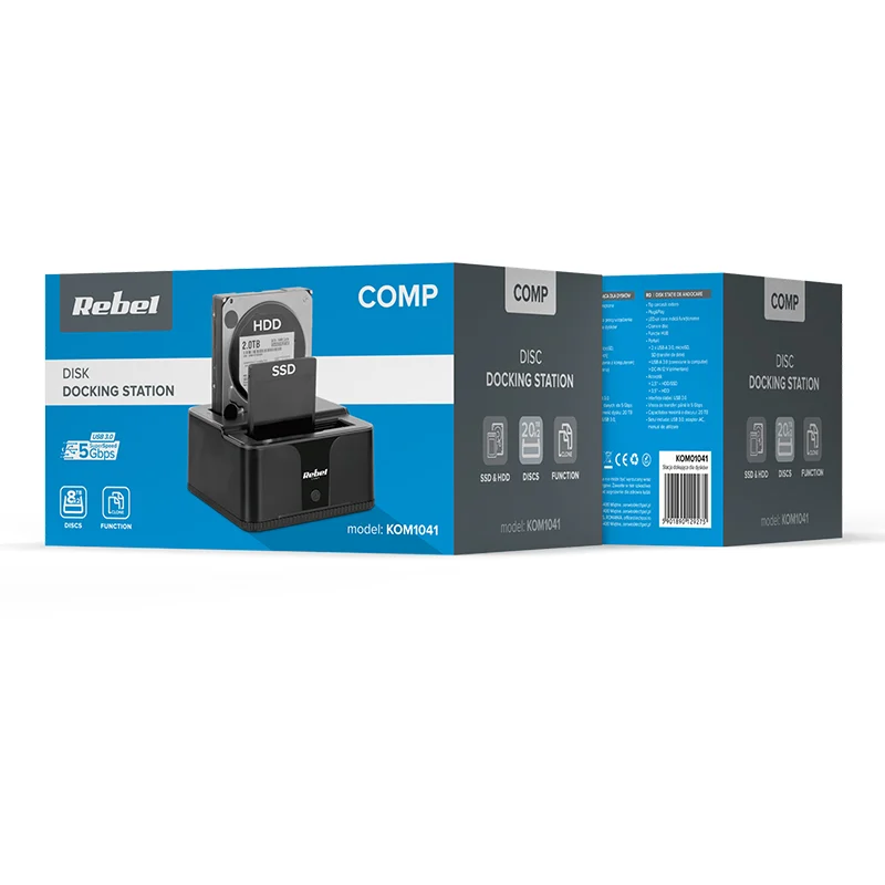DOCKING STATION HDD SSD USB 3.0 REBEL