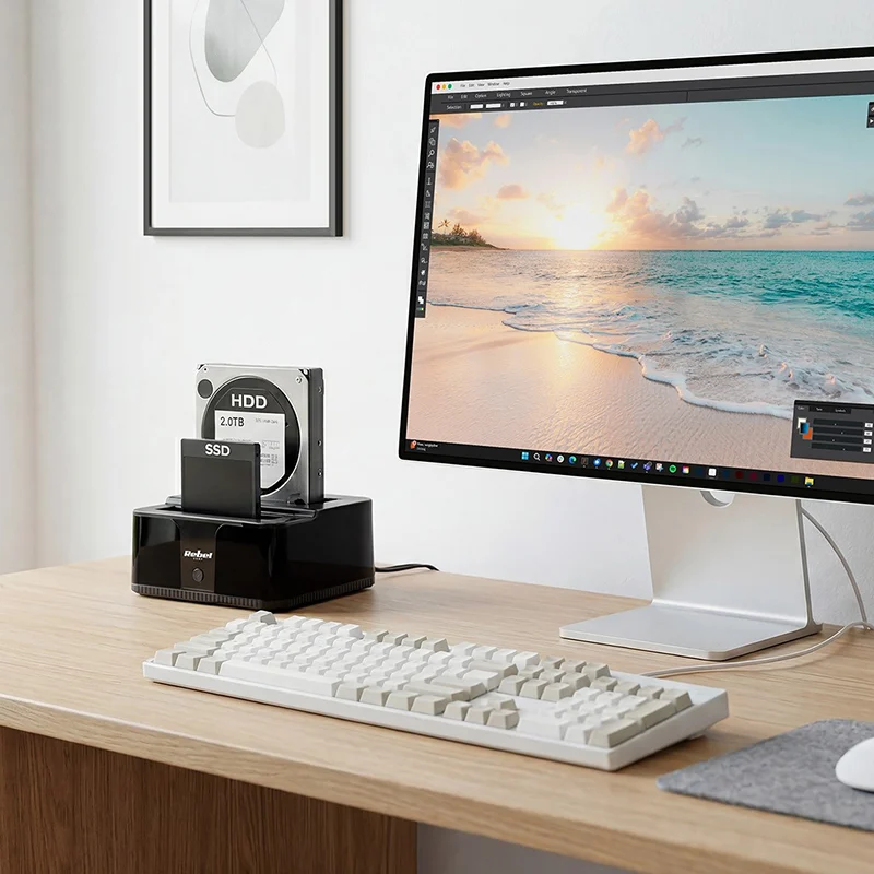 DOCKING STATION HDD SSD USB 3.0 REBEL