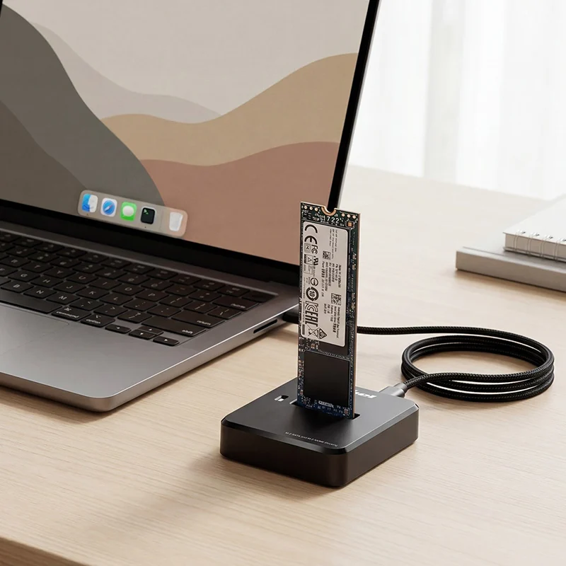 DOCKING STATION NVME M2 USB TYPE-C REBEL