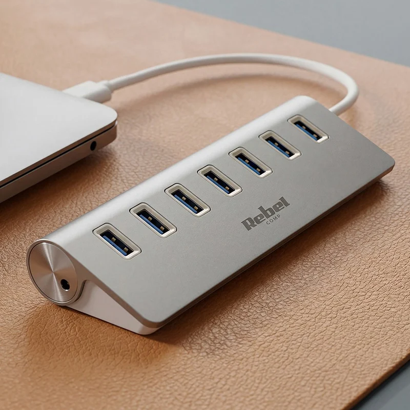 HUB USB 3.0 7 PORTURI REBEL