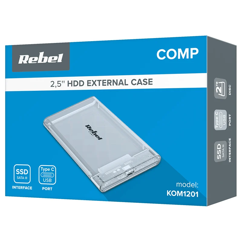 KOM1201@4 RACK ALUMINIU USB TIP C 3.1 REBEL