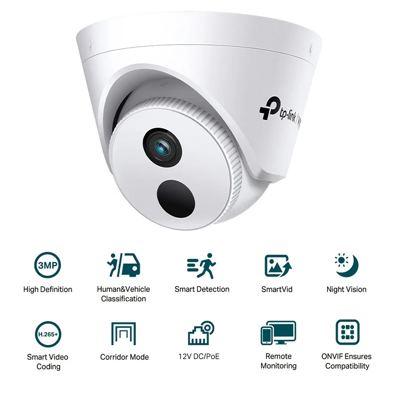 KOMC400HP4@3 CAMERA SUPRAVEGHERE 3MP TURRET 4MM VIGI TP-LINK