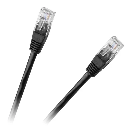 KPO2778A-0.5 PATCHCORD UTP CAT 6E CCA NEGRU 0.5M