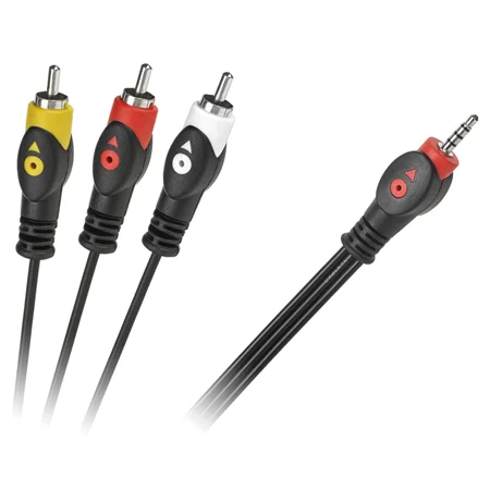 KPO2851L-1.5 CABLU JACK 3.5 4 CANALE (A/V/MASA)-3RCA 1.5M