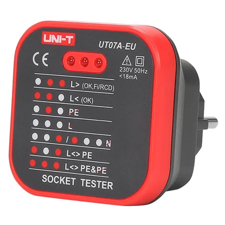 MIE0270 TESTER PRIZA 230V AC UT07A-EU UNI-T