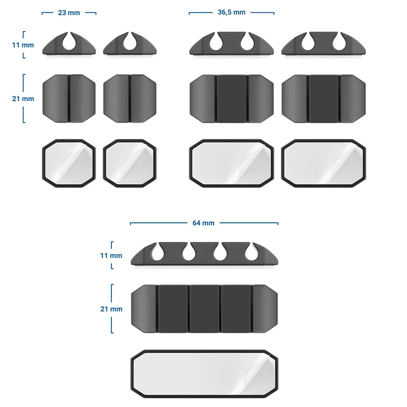 CABLE HOLDER SET 5 BUC