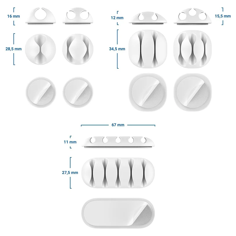 CABLE HOLDER SET 5 BUC