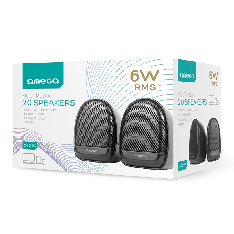 DIFUZOARE STEREO 2.0 6W RMS USB 3.5MM