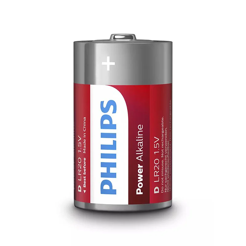 PH-LR20P2B_10@2 BATERIE POWER ALKALINE LR20 D BLISTER 2 BUC PHILIPS