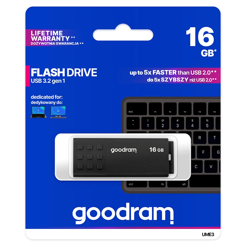 FLASH DRIVE 16GB USB 2.0 UME3 GOODRAM