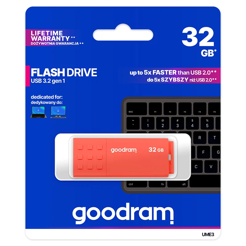 FLASH DRIVE 32GB USB 2.0 UME3 GOODRAM