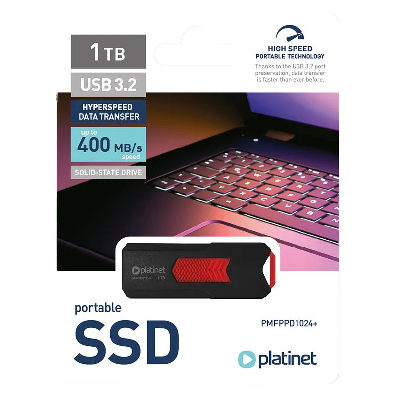 SSD DRIVE PORTABIL USB 3.2 MAX 400MB/S 1024GB
