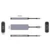 HUB 5 IN 1 10 GBS USB-C PD 100W ALUMINIU PLATINET