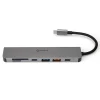 HUB 7 IN 1 USB-C PD 100W ALUMINIU PLATINET