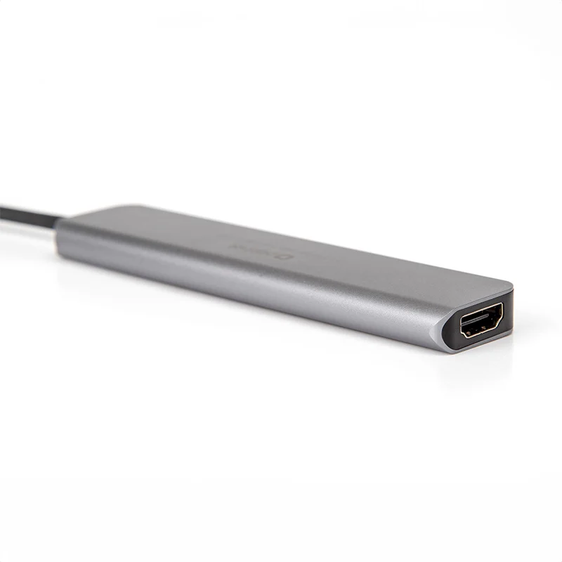 HUB 7 IN 1 USB-C PD 100W ALUMINIU PLATINET