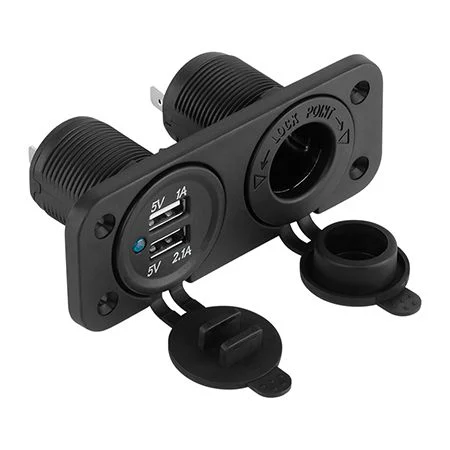 PY-CHR0002 MUFA MONTAJ AUTO INCARCARE 2XUSB 3.1A+BRICHETA