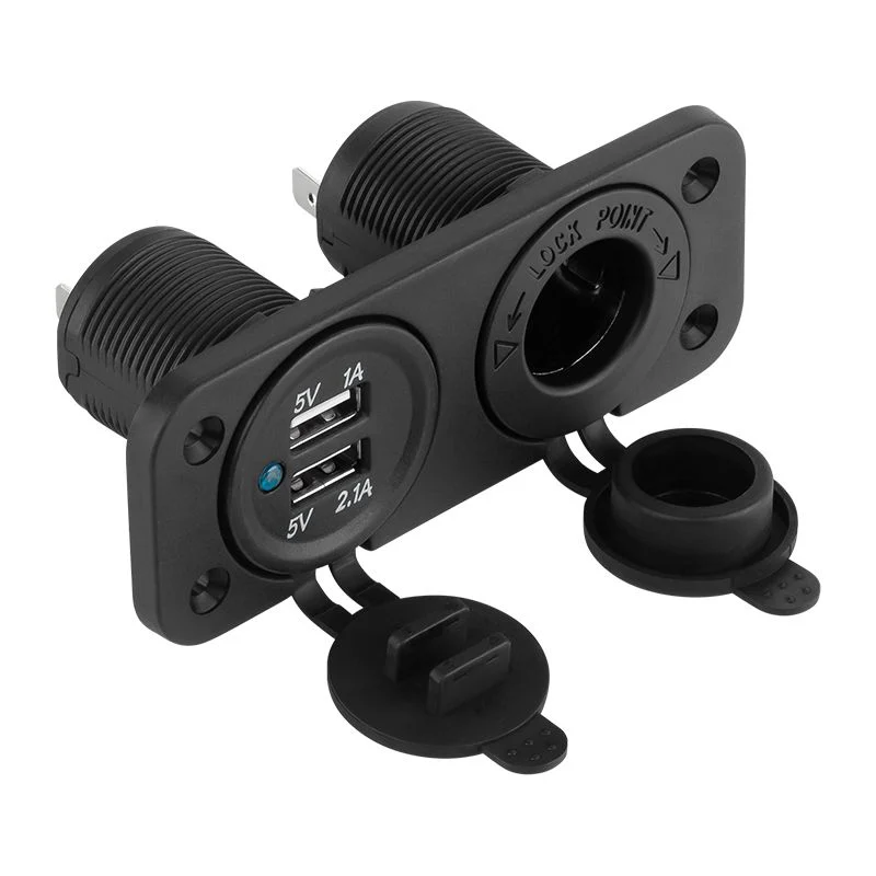 PY-CHR0002@1 MUFA MONTAJ AUTO INCARCARE 2XUSB 3.1A+BRICHETA