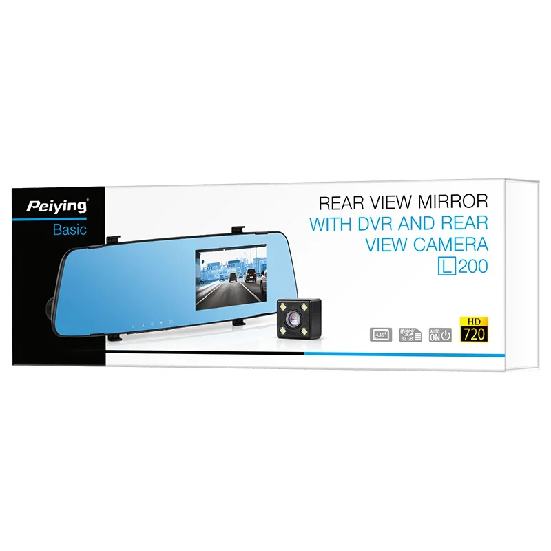 DVR AUTO SI CAMERA OGLINDA L200 PEIYING BASIC