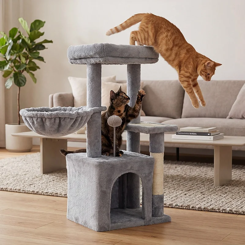 ANSAMBLU DE JOACA PISICI 40X30X80 CM REBEL ANIMALS