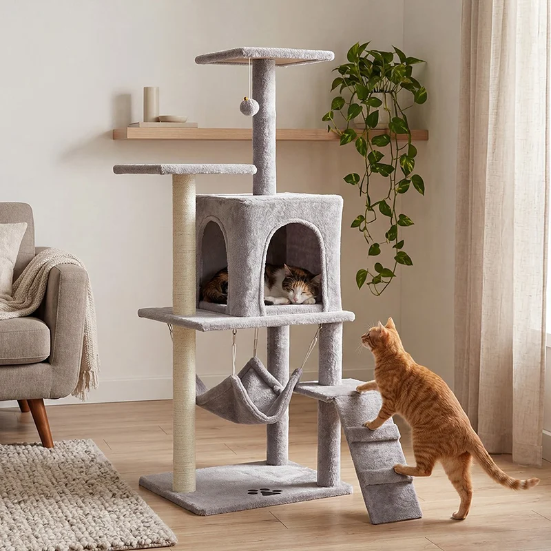 ANSAMBLU DE JOACA PISICI 50X40X125 CM REBEL ANIMALS