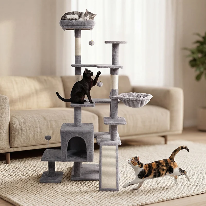 ANSAMBLU DE JOACA PISICI 75X40X152 CM REBEL ANIMALS