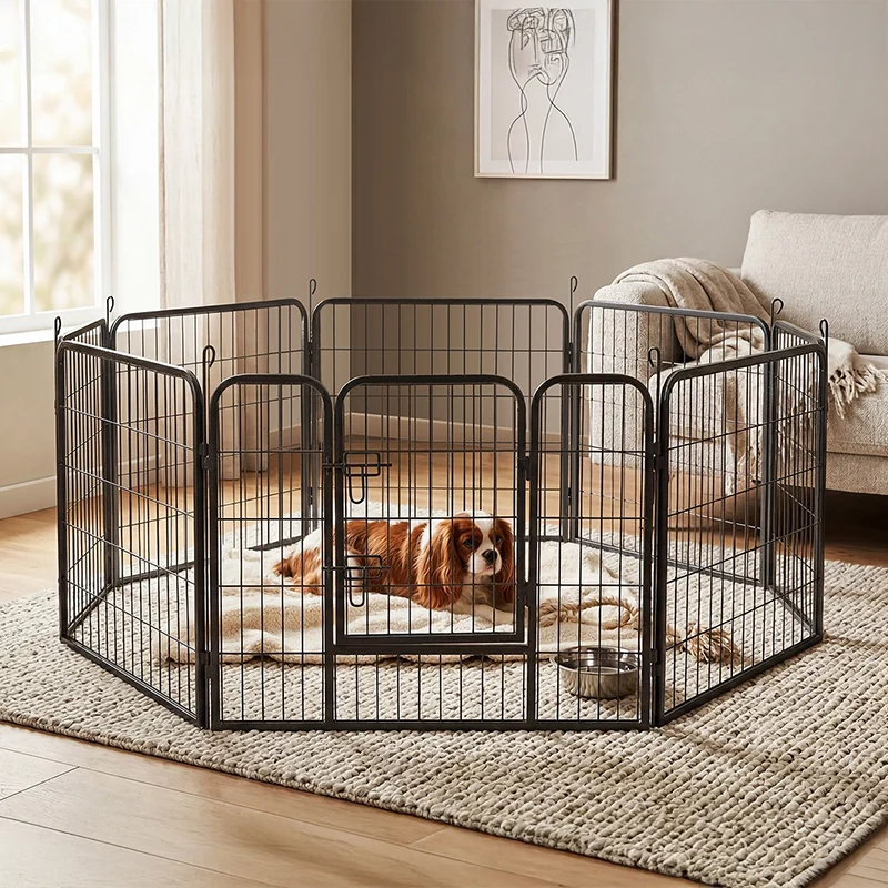 TARC MODULAR PENTRU CAINI 8 PANOURI 80X60 CM REBEL ANIM