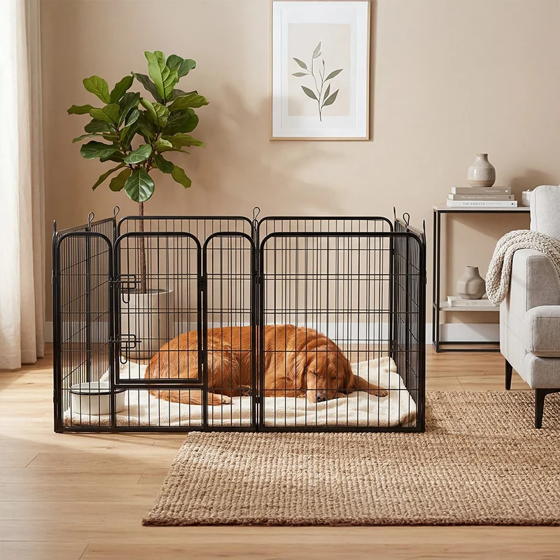 TARC MODULAR PENTRU CAINI 8 PANOURI 80X80 CM REBEL ANIM