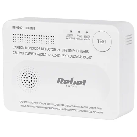 DETECTOR SENZOR MONOXID DE CARBON REBEL