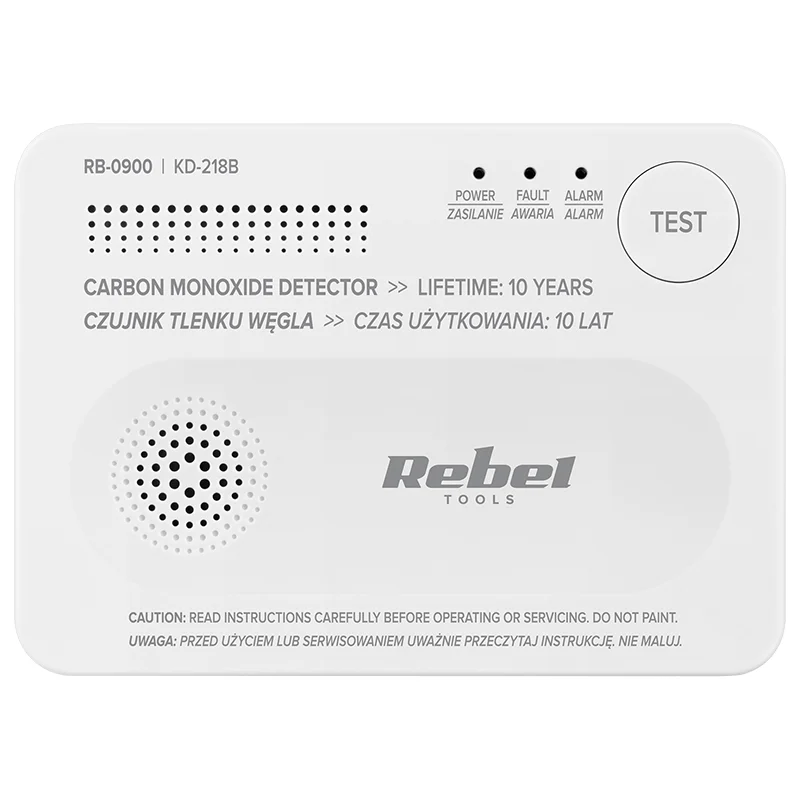 DETECTOR SENZOR MONOXID DE CARBON REBEL
