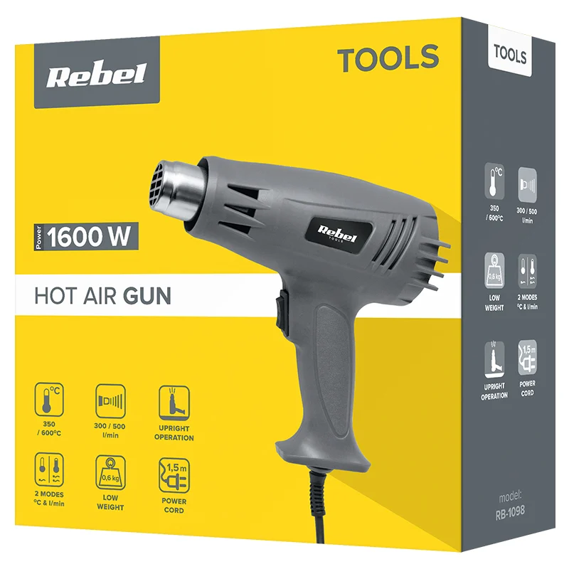 PISTOL CU AER CALD 1600W REBEL