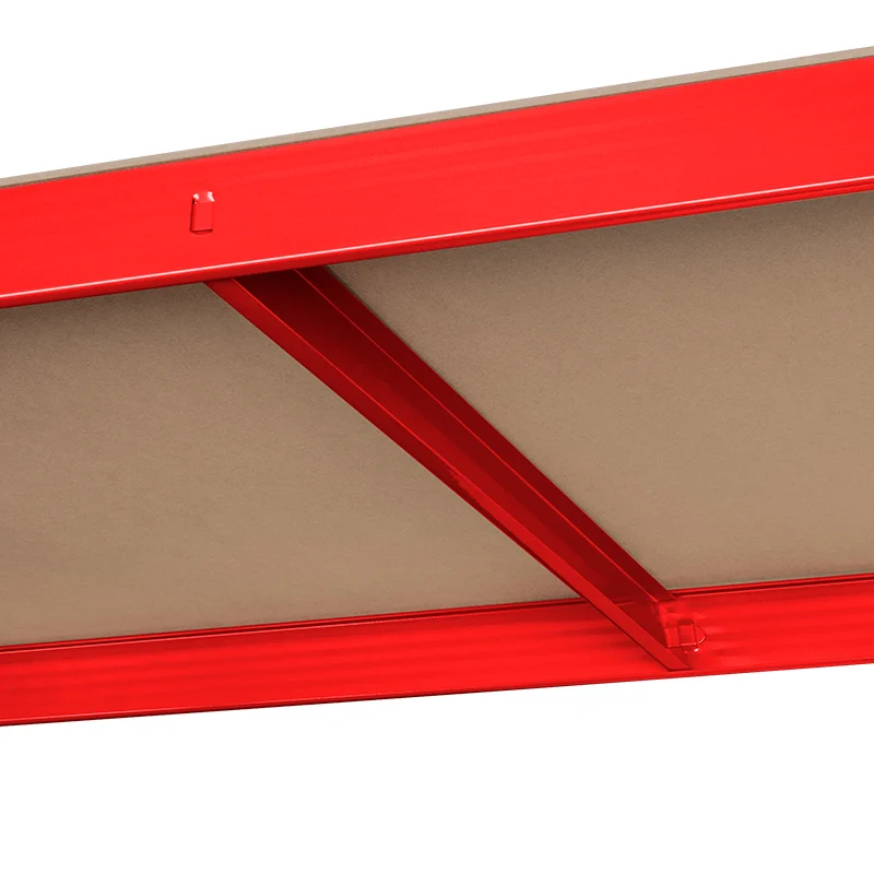 RAFT METALIC 5 POLITE 750KG MDF 180X90X40 ROSU REBEL