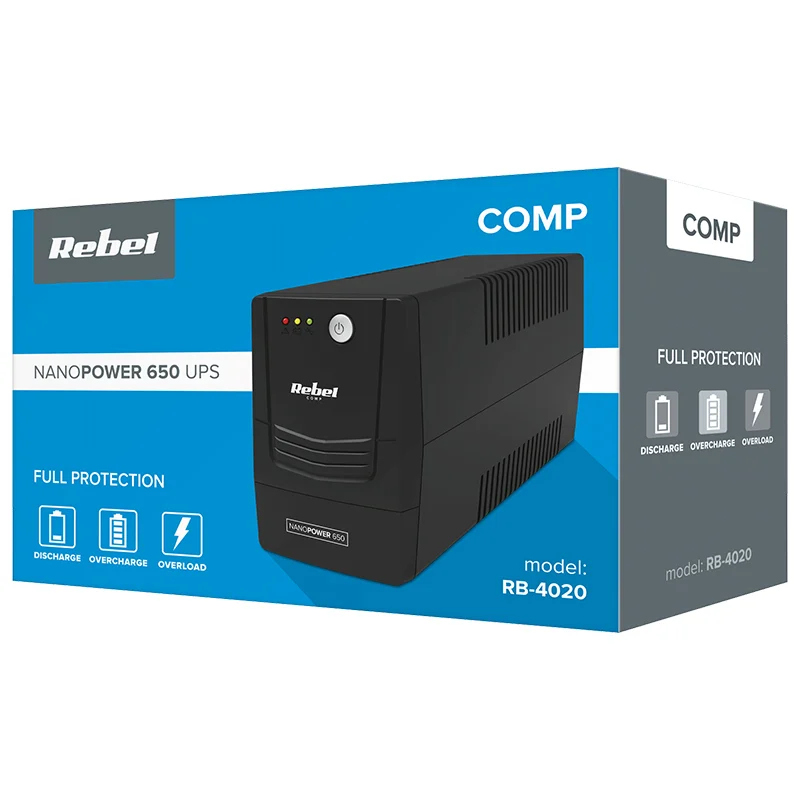 UPS OFFLINE NANOPOWER 650 (650VA/360W) REBEL