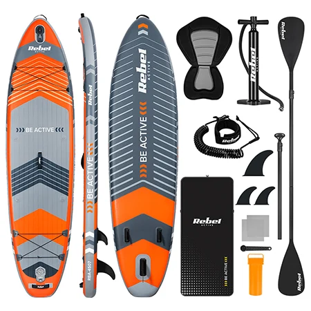 SET PLACA GONFLABILA STAND UP PADDLE SCAUN 335X84X15 CM