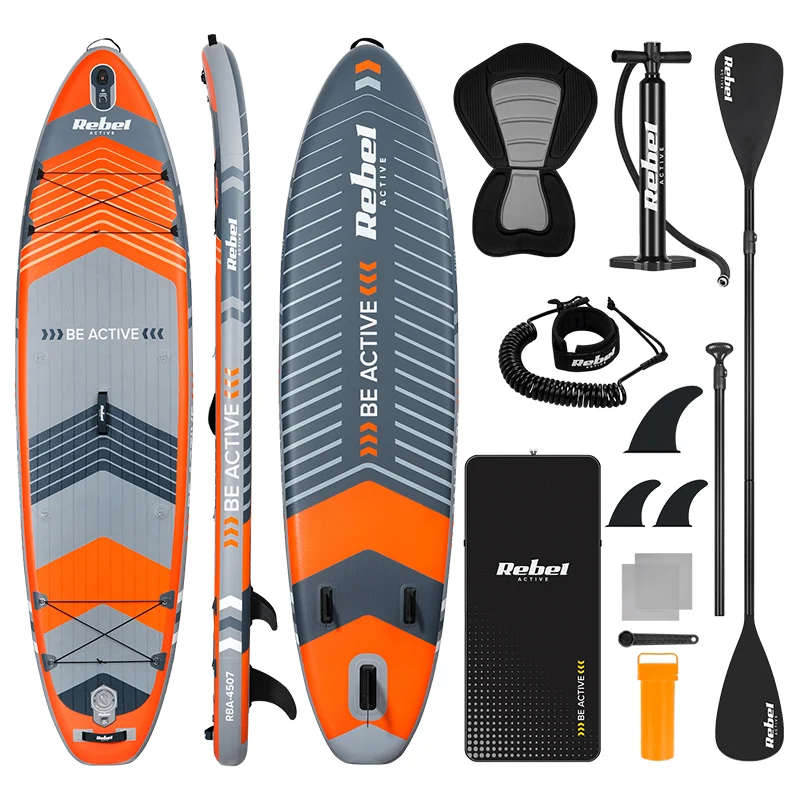 SET PLACA GONFLABILA STAND UP PADDLE SCAUN 335X84X15 CM