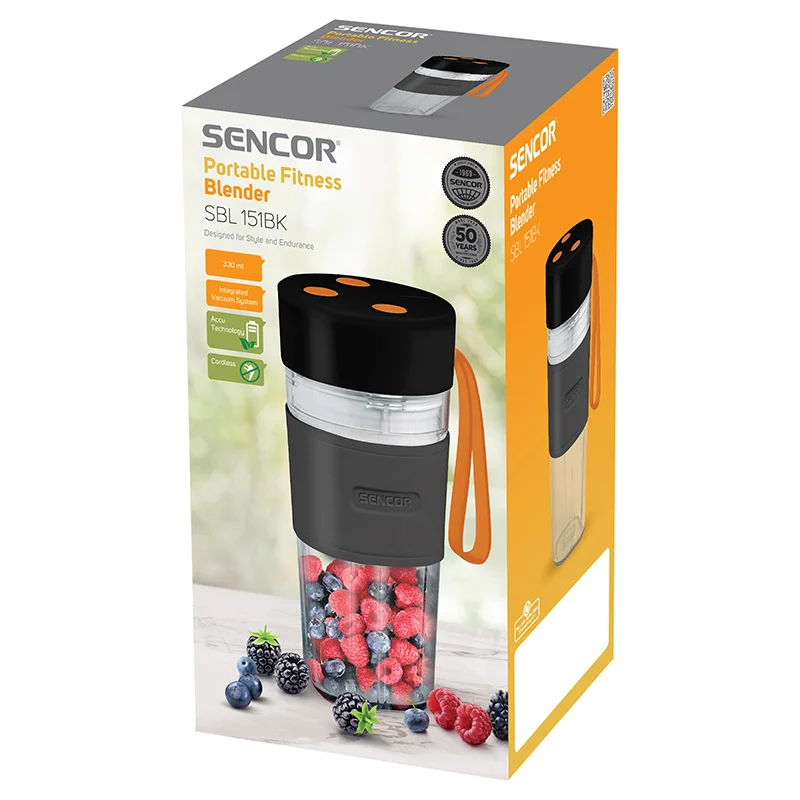 S-SBL151BK@6 BLENDER FITNESS PORTABIL 330ML 50W SENCOR