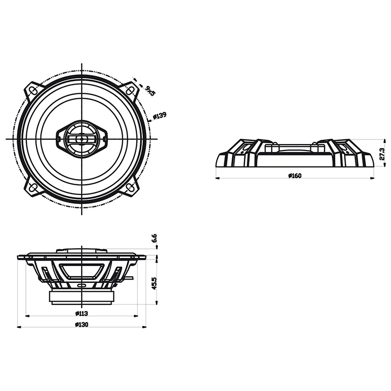 S-SCSBX1302@2 DIFUZOR AUTO 2 CAI 5.25 INCH 75W SENCOR