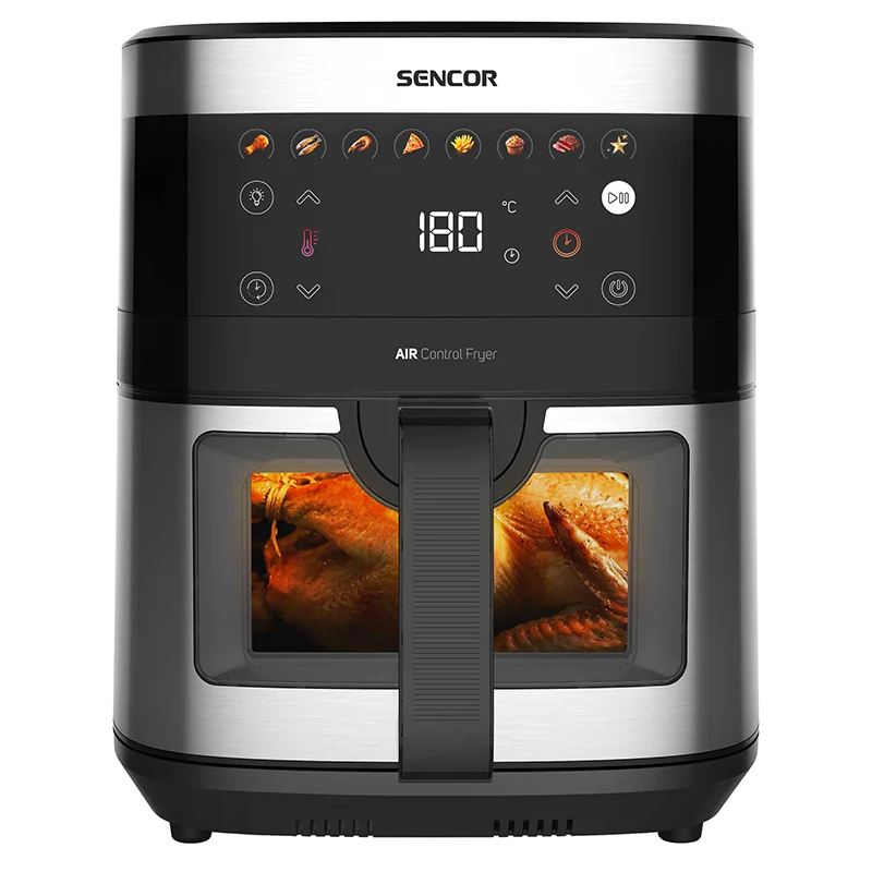 S-SFR9000SS@1 FRITEUZA AER CALD AIRFRYER 9L 1700W SENCOR