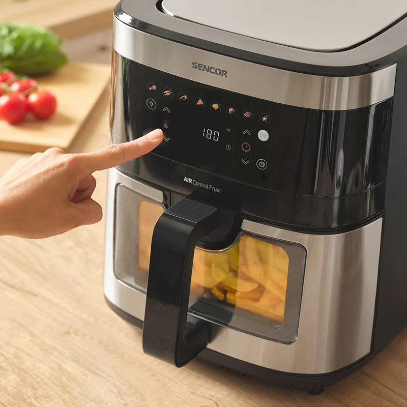 S-SFR9000SS@10 FRITEUZA AER CALD AIRFRYER 9L 1700W SENCOR