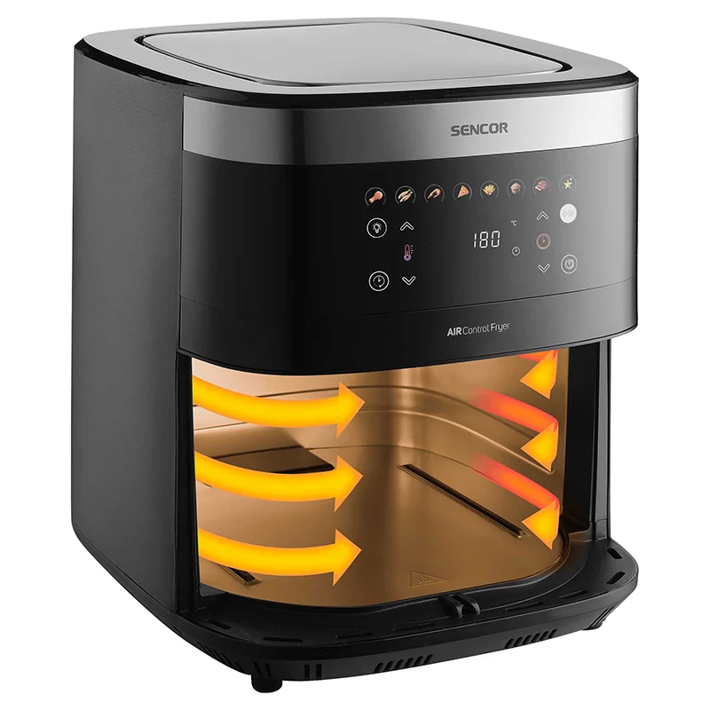 S-SFR9000SS@6 FRITEUZA AER CALD AIRFRYER 9L 1700W SENCOR