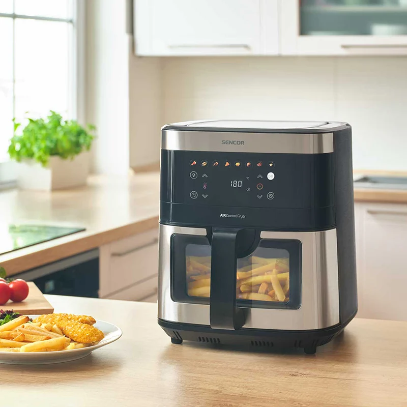 S-SFR9000SS@9 FRITEUZA AER CALD AIRFRYER 9L 1700W SENCOR